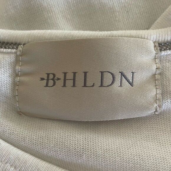 BHLDN Embroidered Babe Tee White Size Medium - Picture 5 of 7